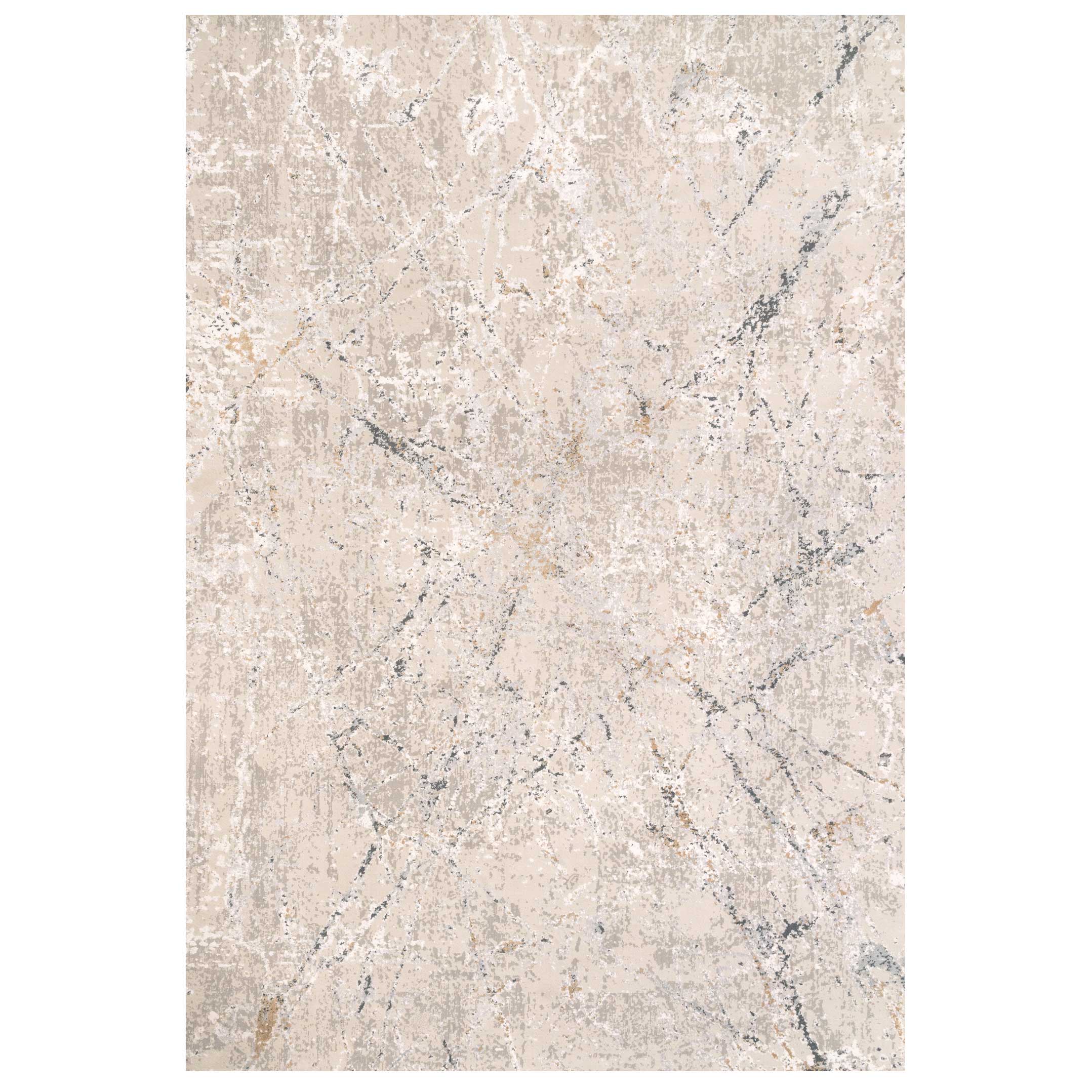 Modern Silver Abstract Living Room Rug - Vincent | Living Room Rugs ...