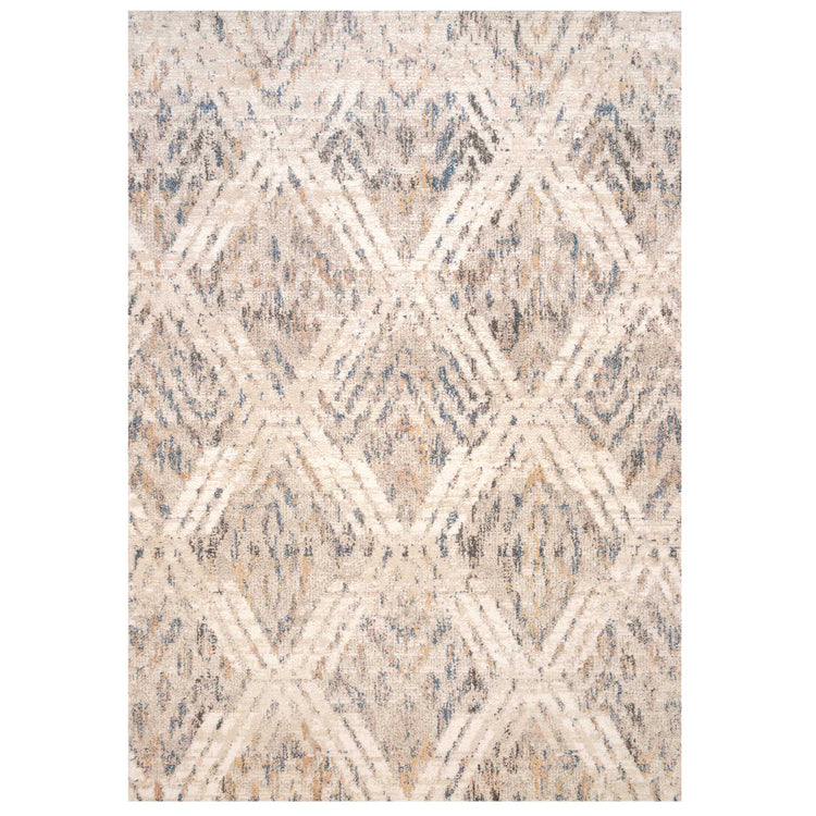 Natural Toned Diamond Living Room Rug