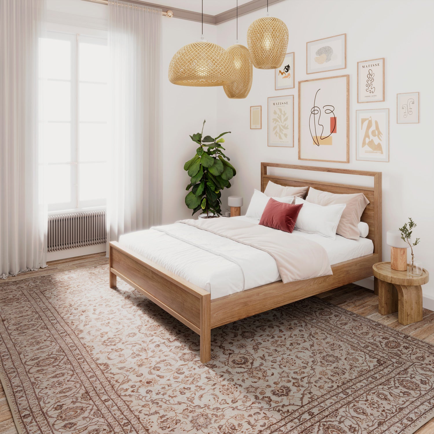 Soft Washable Cream Vintage Rug - Adeline