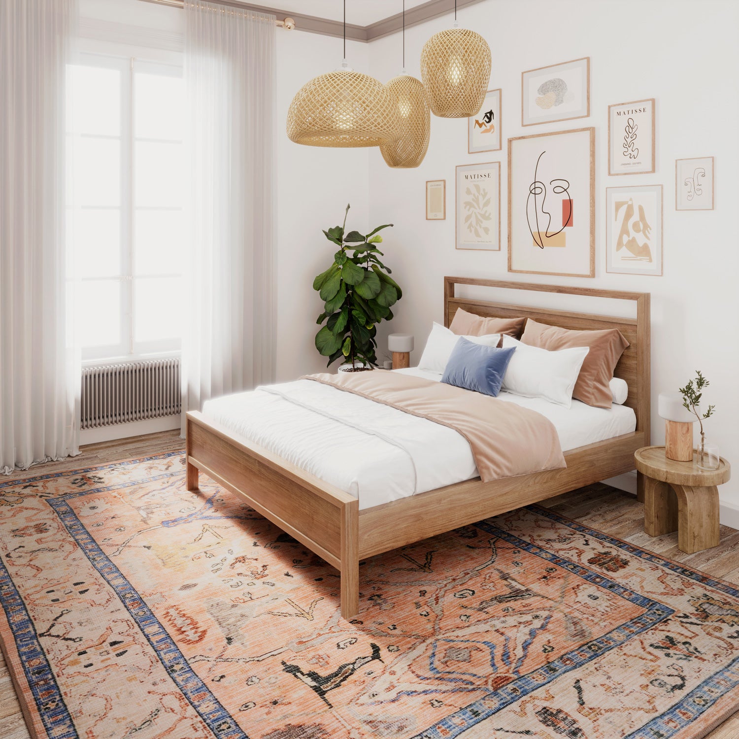 Soft Washable Multicolour Vintage Rug - Amelia