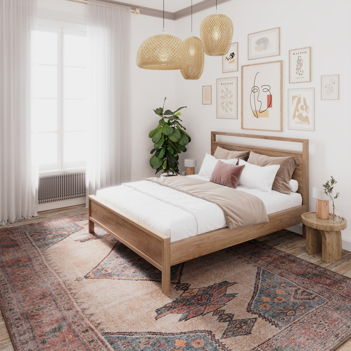 Soft Washable Multicolour Moroccan Rug - Coralie