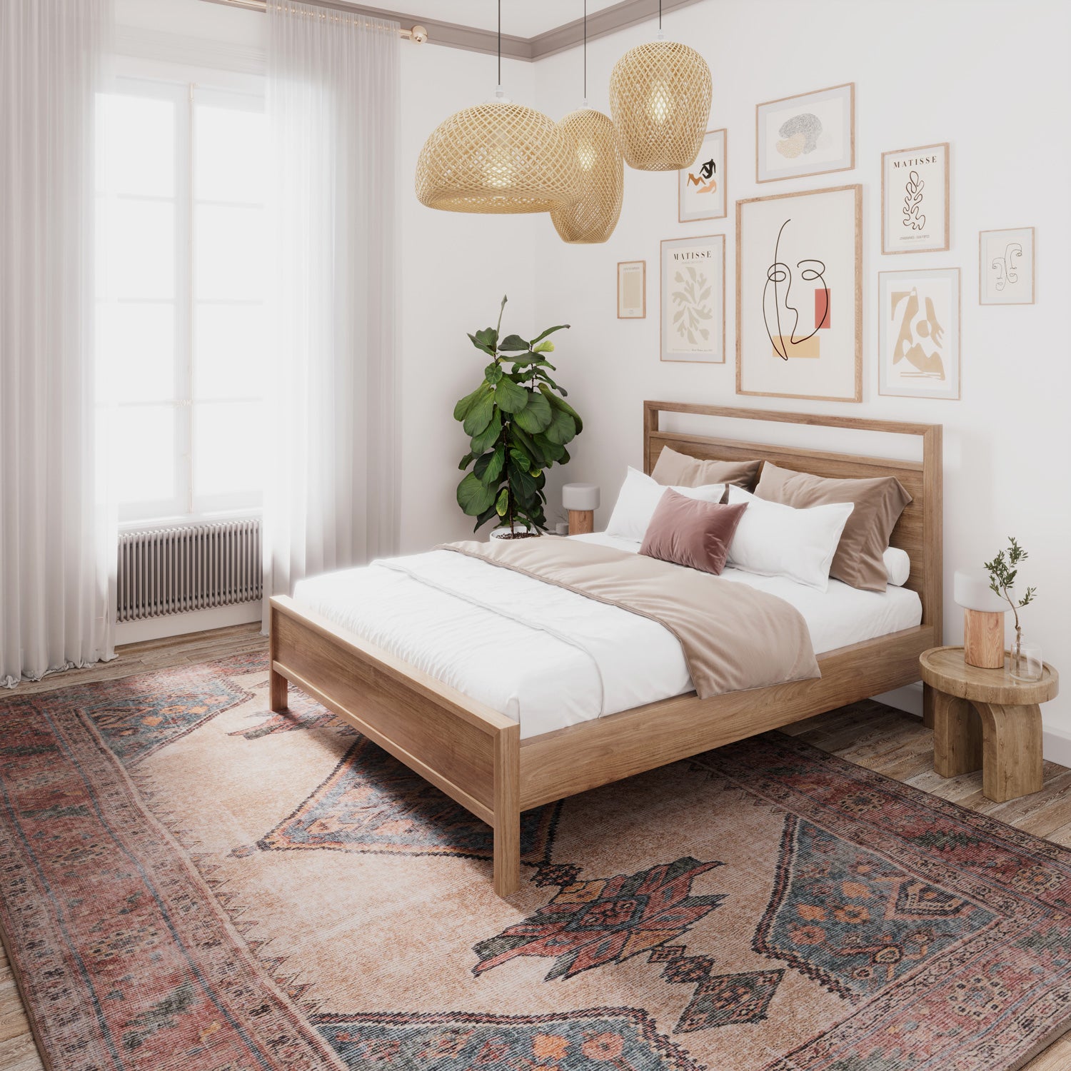 Soft Washable Multicolour Moroccan Rug - Coralie