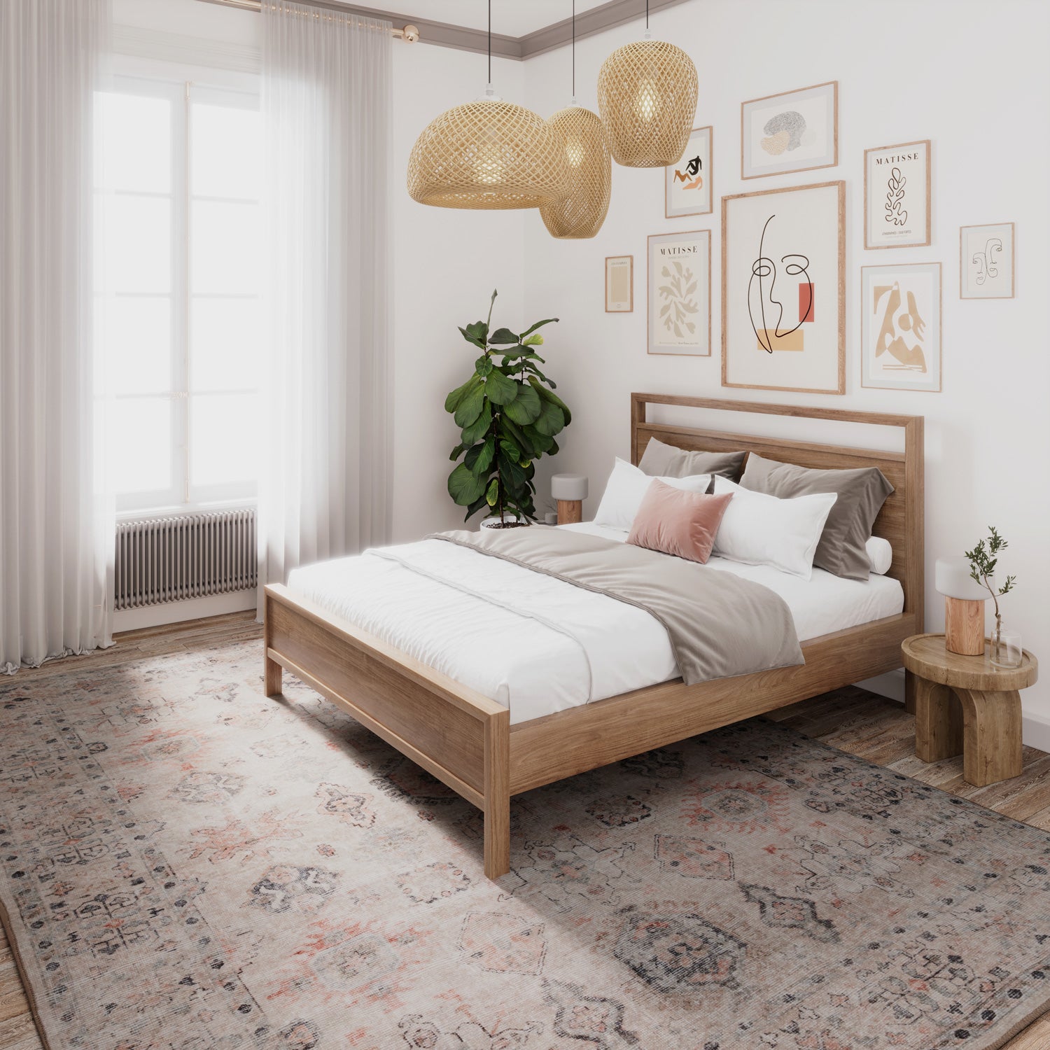 Soft Washable Cream Distressed Rug - Elnora