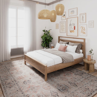Soft Washable Cream Distressed Rug - Elnora