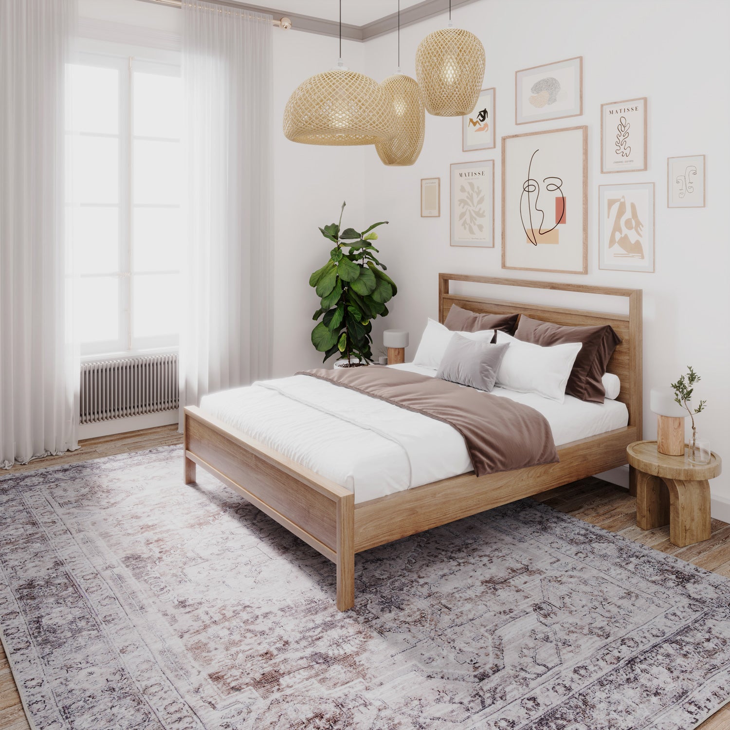 Soft Washable Vintage Greige Rug - Elsie