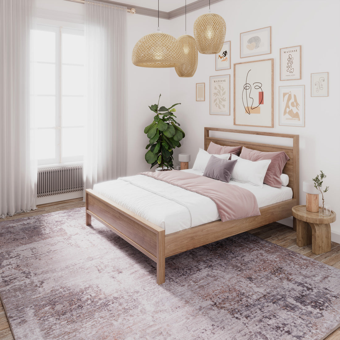 Soft Washable Distressed Greige Rug - Ernest | Living Room Rugs ...
