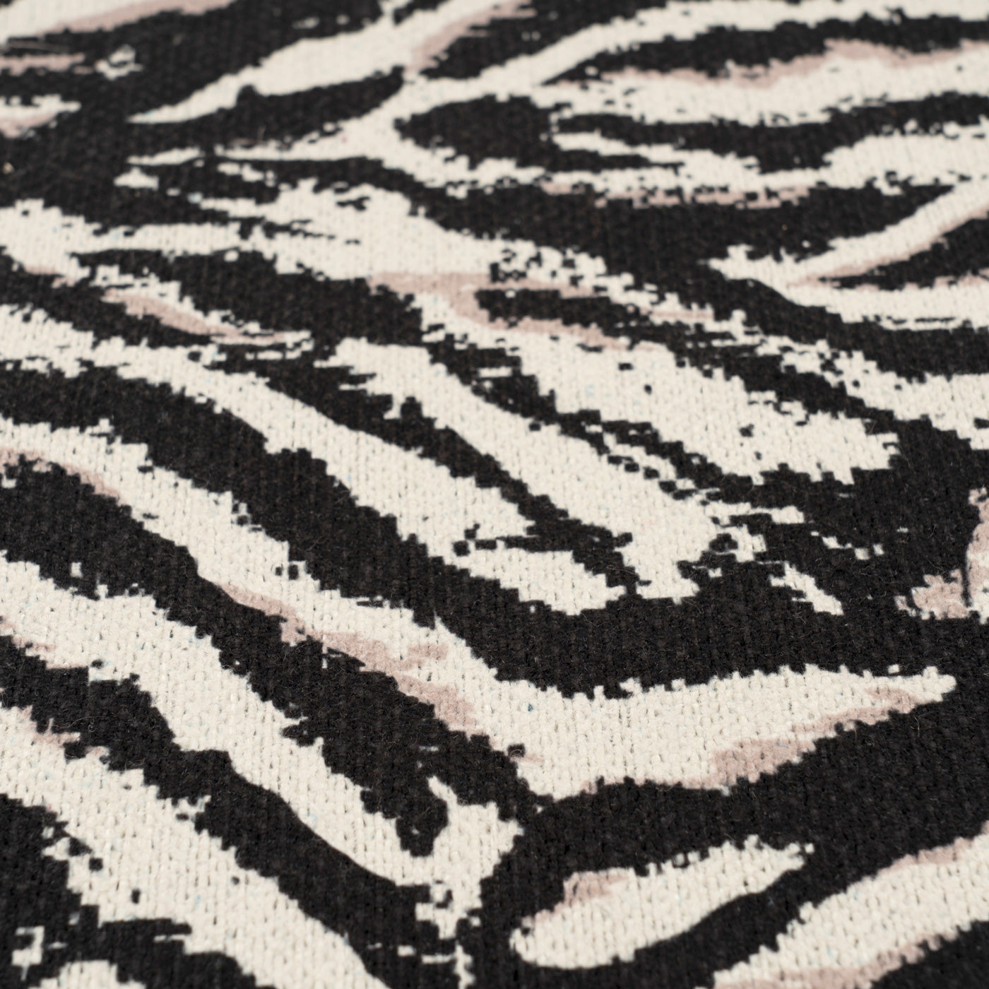 Washable Black Zebra Print Doormat - Zebra