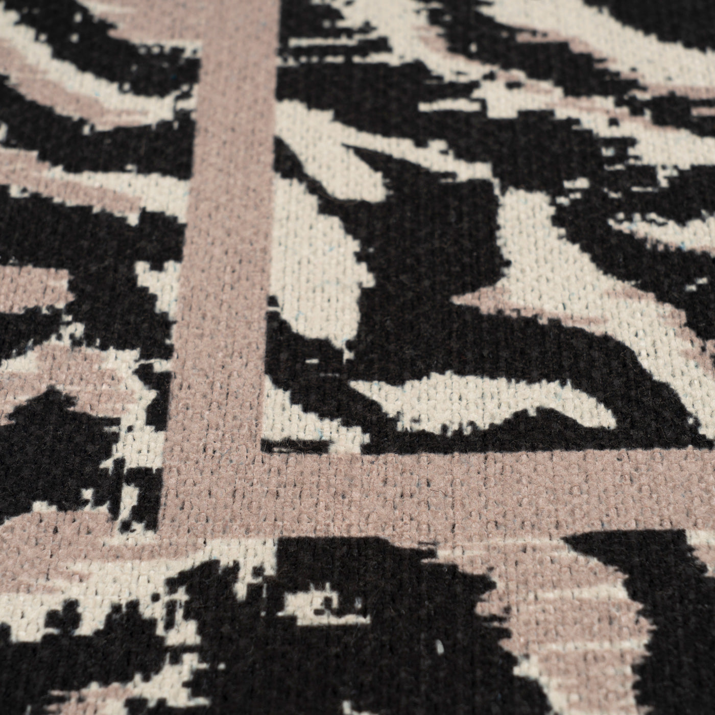 Washable Black Zebra Print Doormat - Zebra