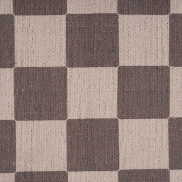 Washable Grey Checkerboard Doormat - Chess