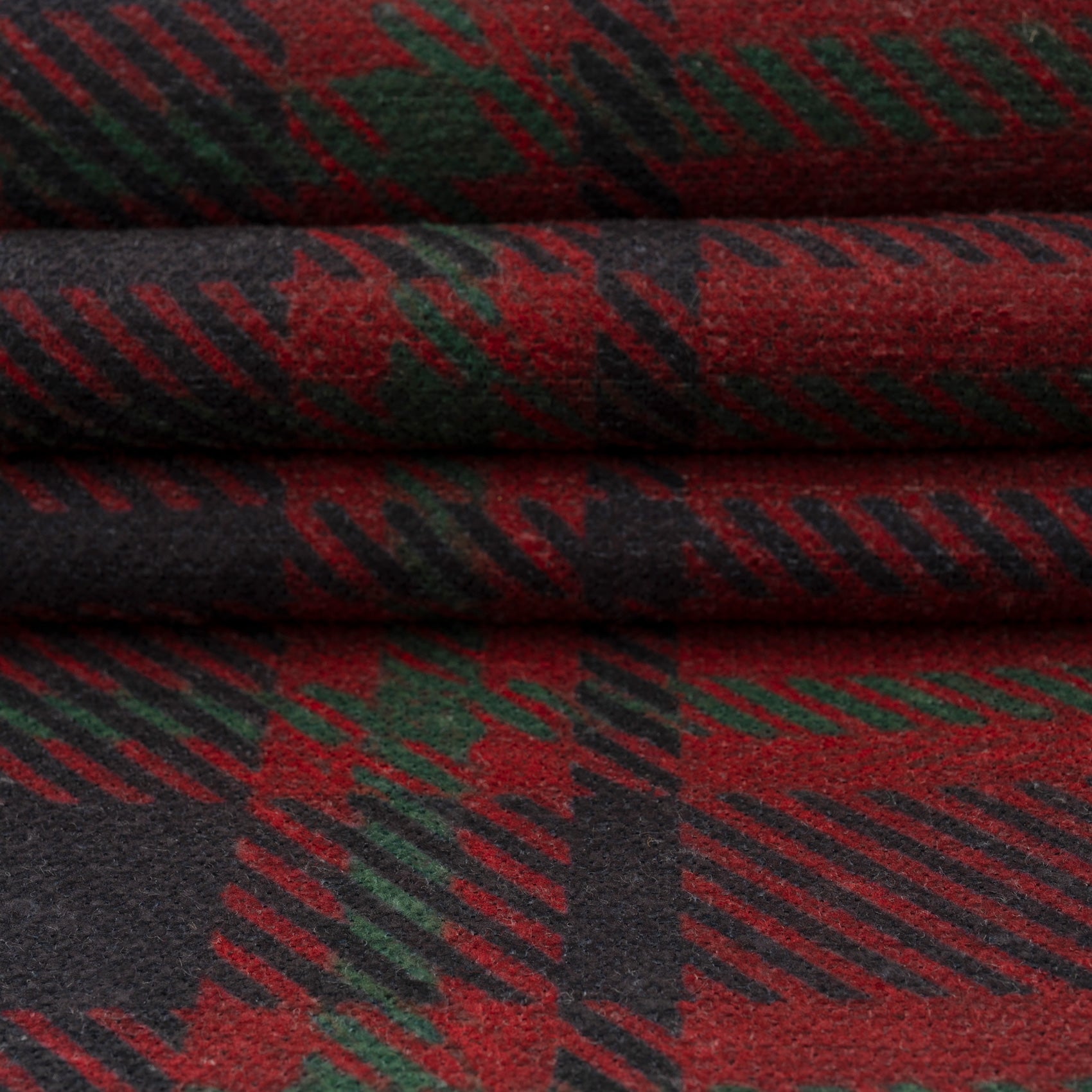 Washable Red Tartan Heritage Runner Rug - Finn
