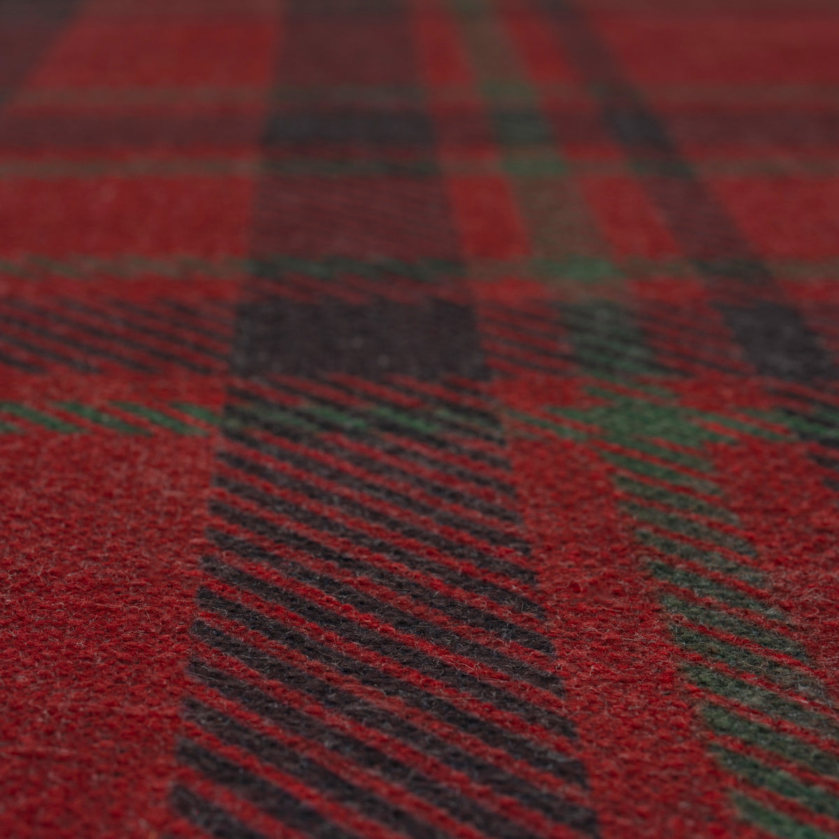 Washable Red Tartan Heritage Rug - Finn