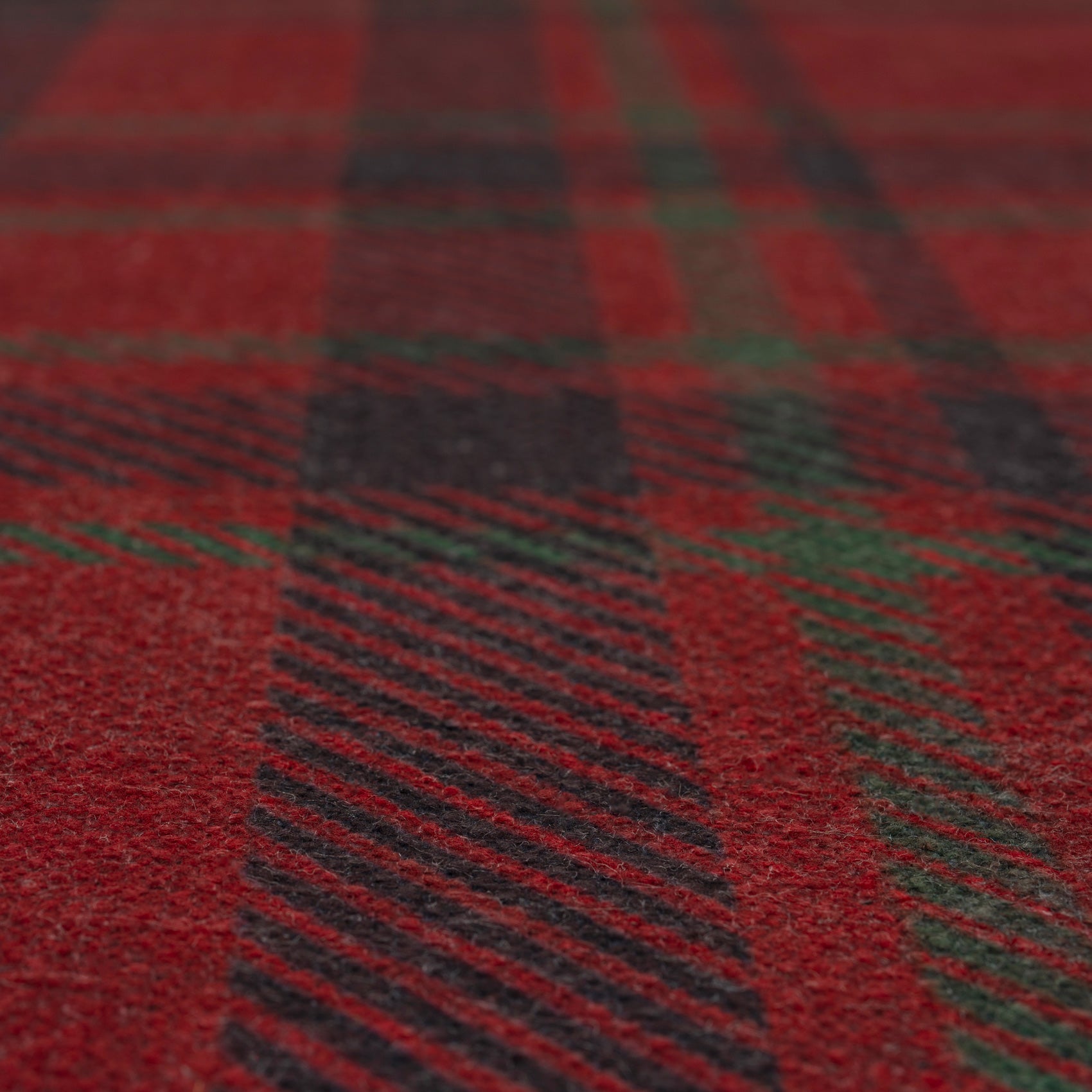 Washable Red Tartan Heritage Rug - Finn