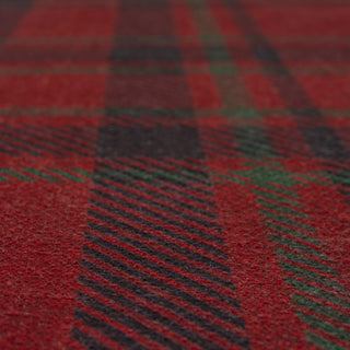 Washable Red Tartan Heritage Rug - Finn
