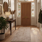 Washable Vintage Beige Runner - Isla