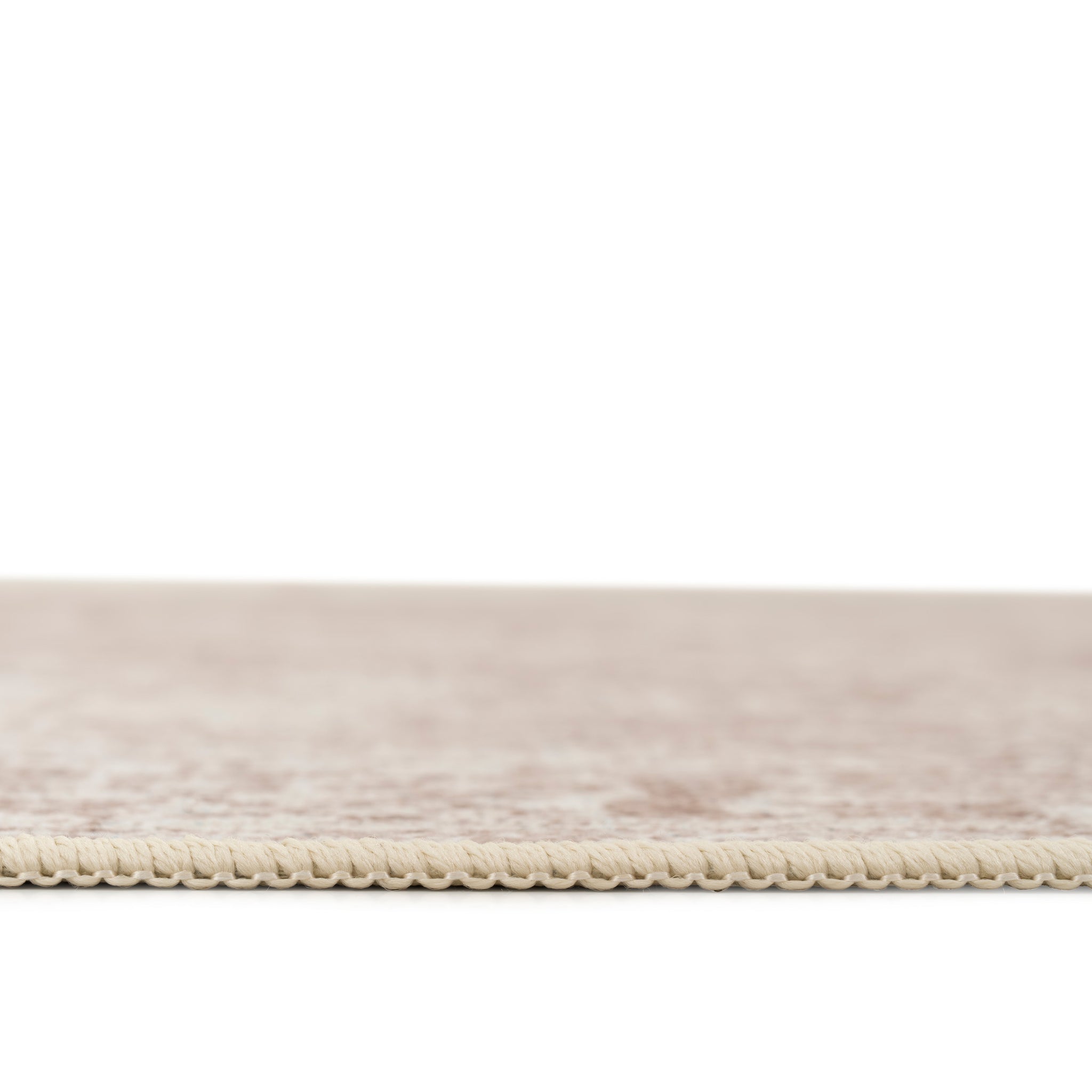 Washable Vintage Beige Runner - Isla