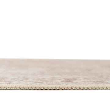 Washable Vintage Beige Runner - Isla