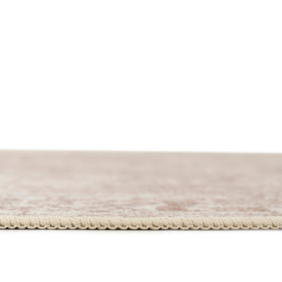 Washable Vintage Beige Runner - Isla