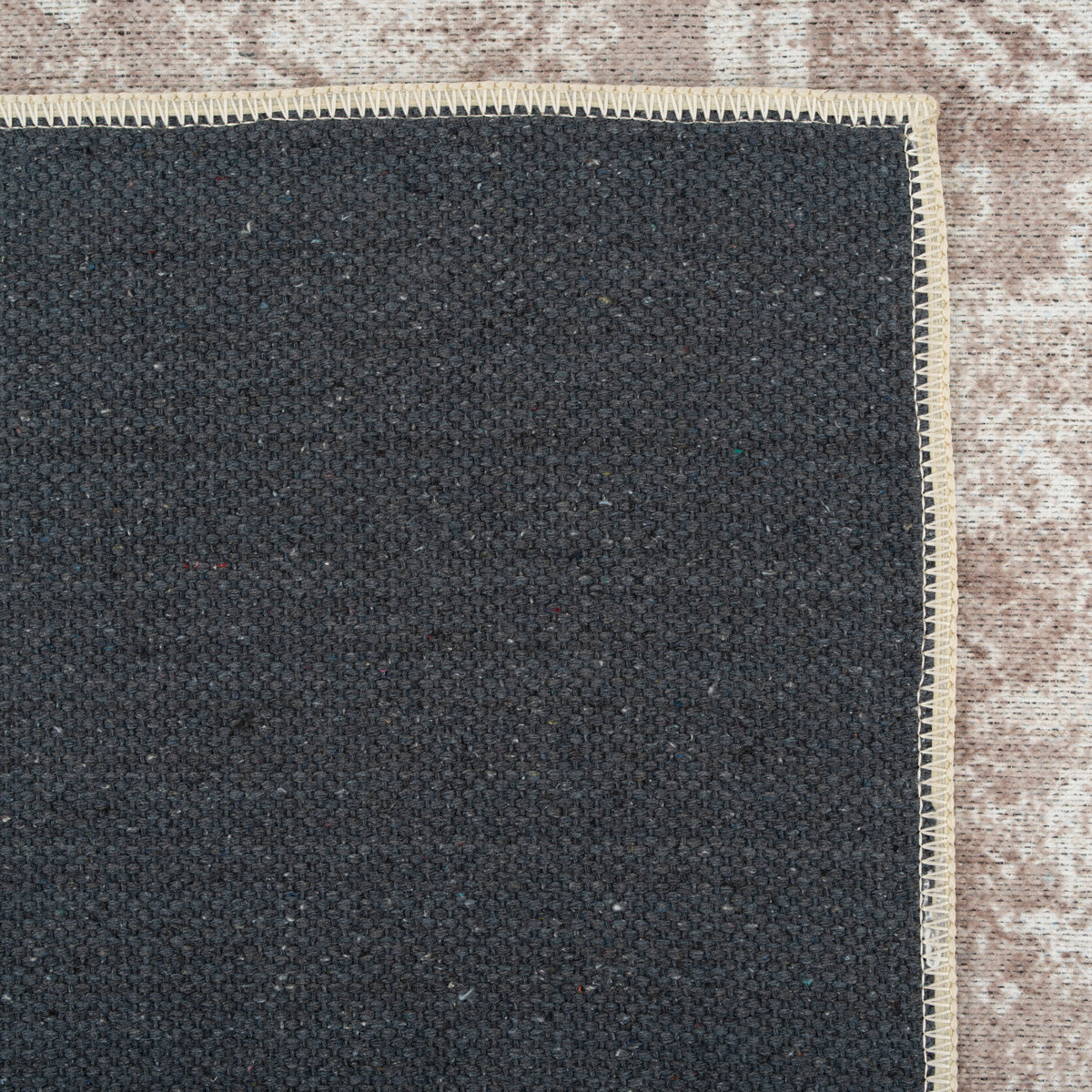 Washable Vintage Beige Runner - Isla