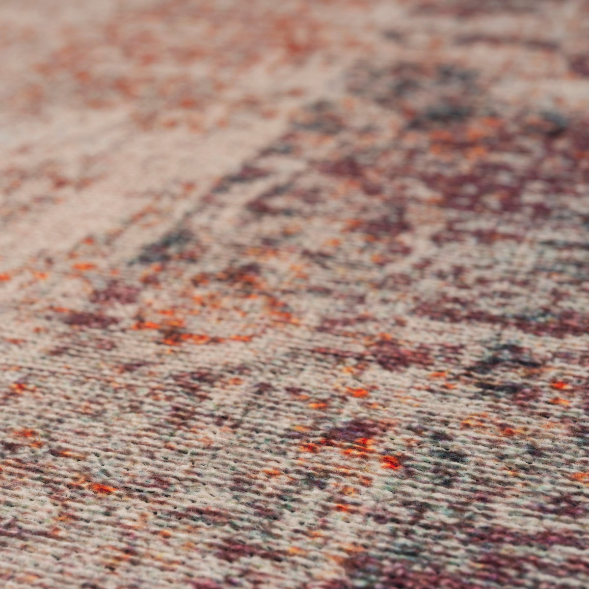 Washable Boho Distressed Runner - Opal