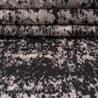Washable Black Abstract Rug - Storm