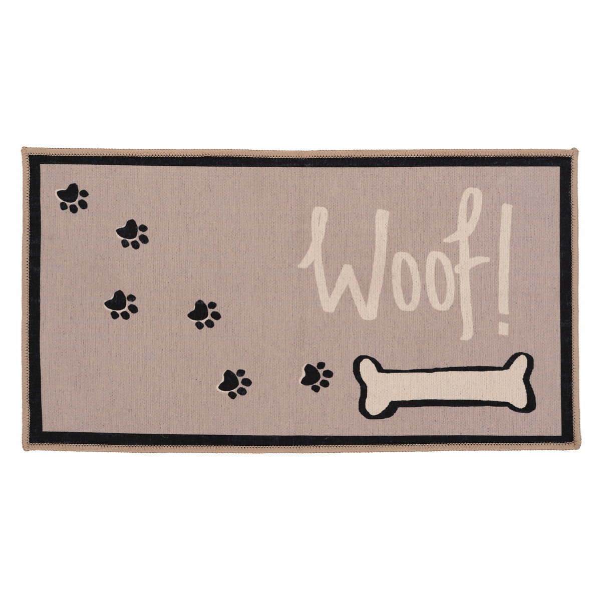 Washable Dog Bone Doormat - Woof
