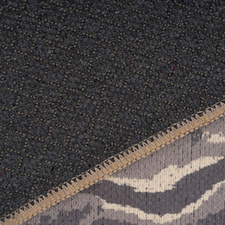 Washable Grey Zebra Print Doormat - Zebra