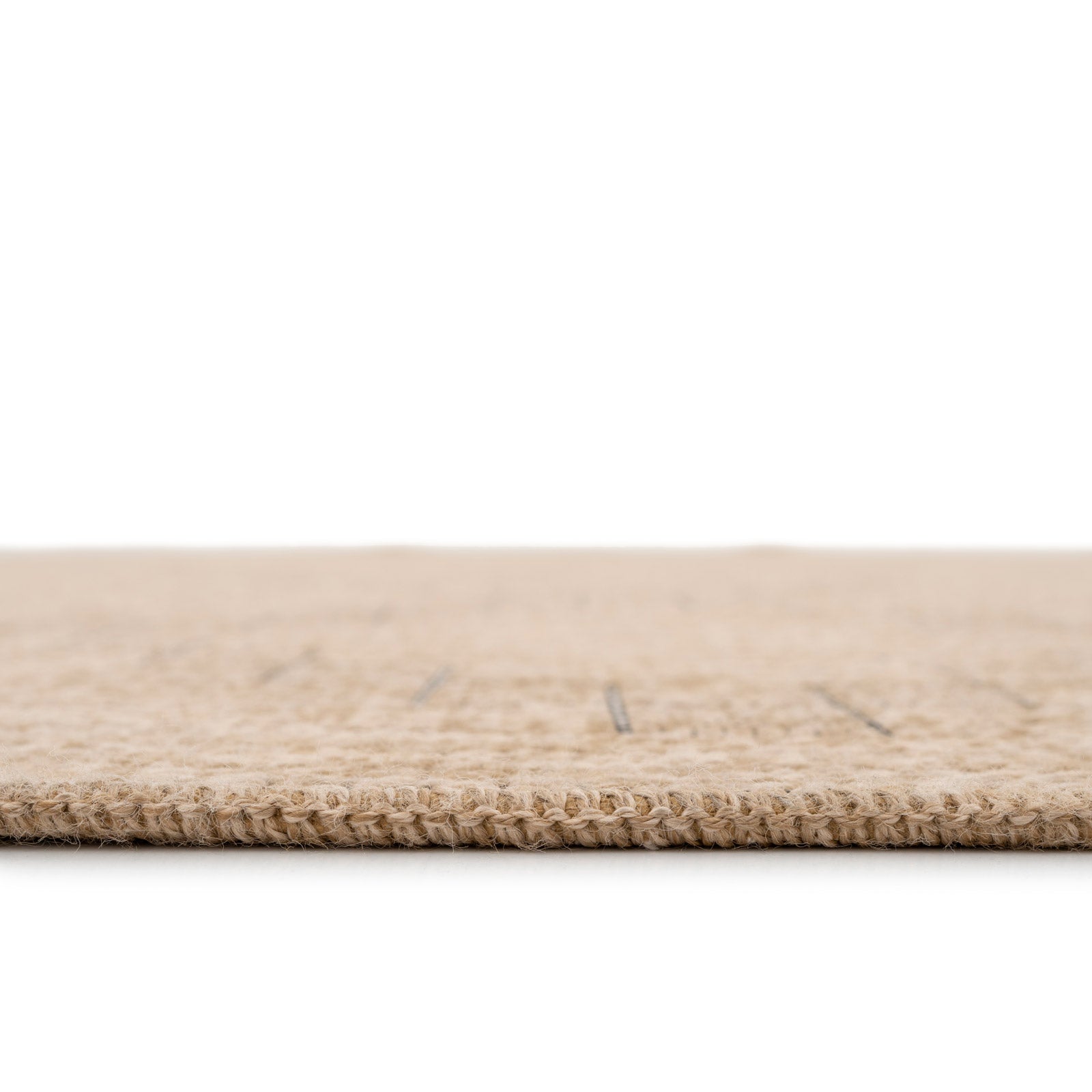 Washable Beige Berber Jute Style Runner - Alva
