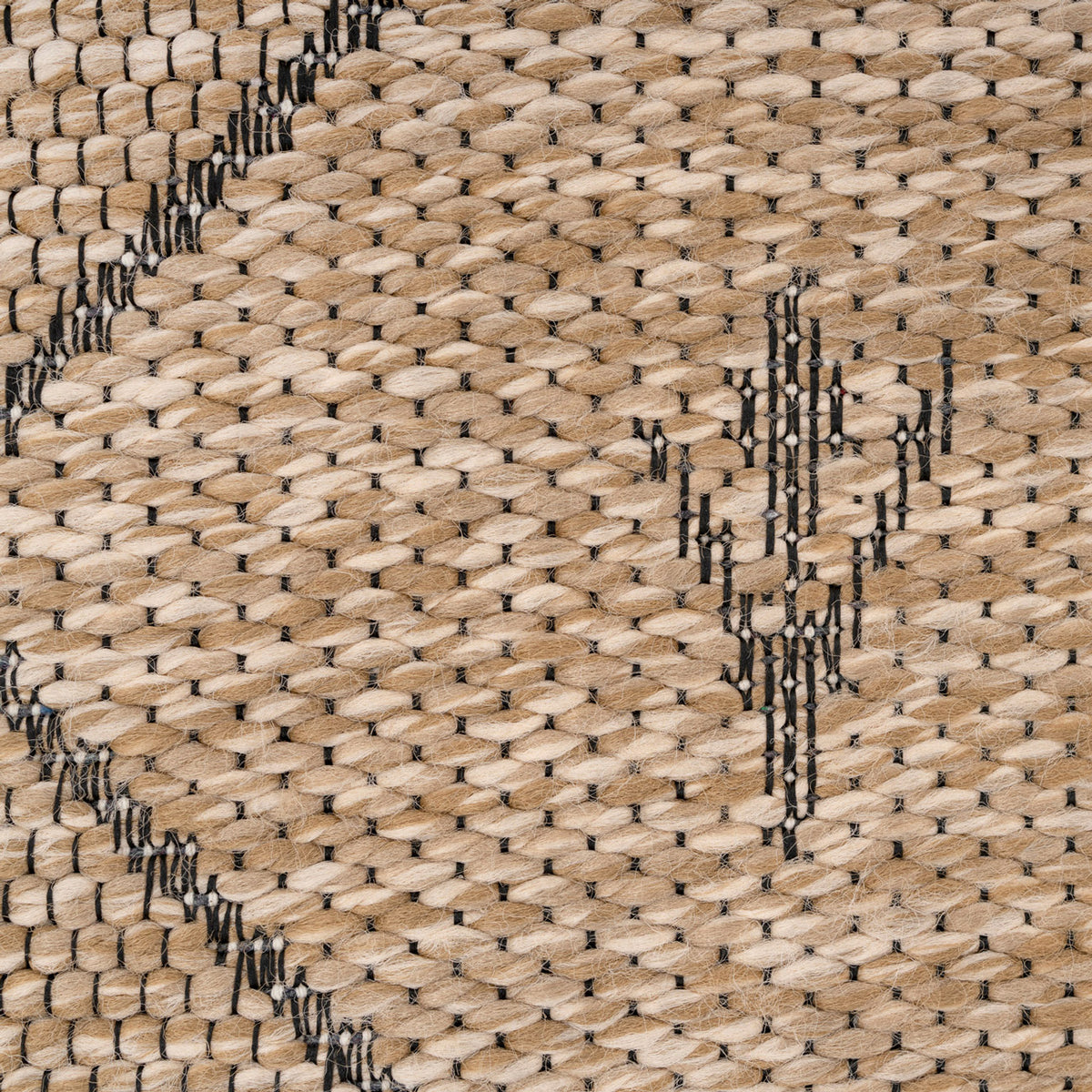 Washable Beige Berber Jute Style Rug - Alva