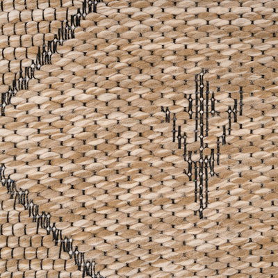 Washable Beige Berber Jute Style Runner - Alva