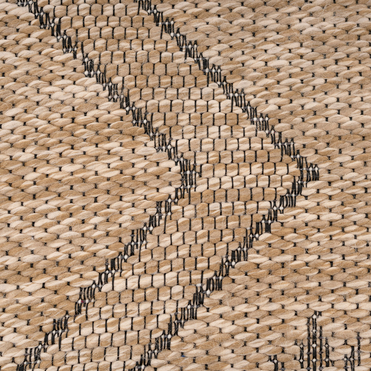 Washable Beige Berber Jute Style Runner - Alva