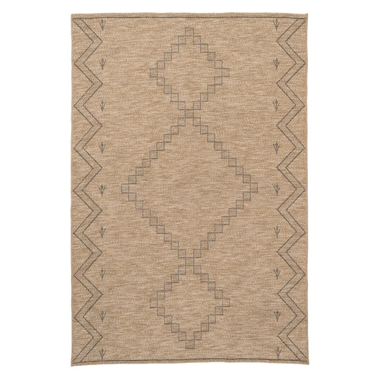 Washable Beige Berber Jute Style Rug - Alva