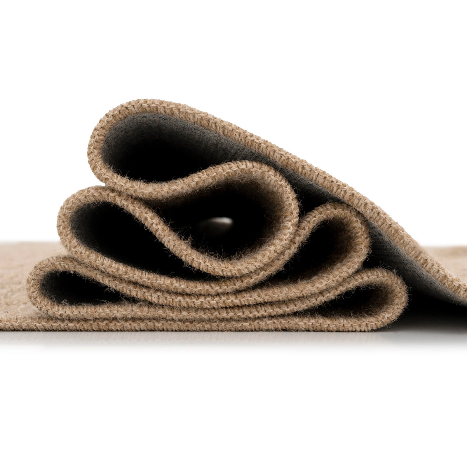 Washable Natural Brown Jute Style Rug - Kai