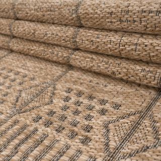 Washable Natural Brown Jute Style Runner - Kai