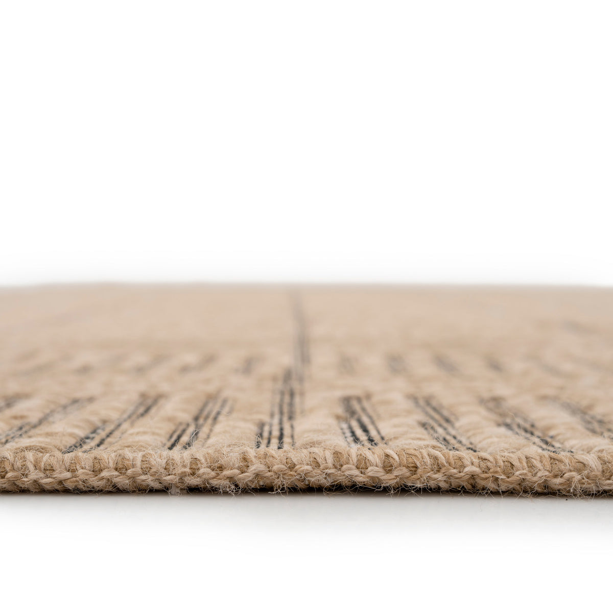 Washable Natural Brown Jute Style Runner - Kai