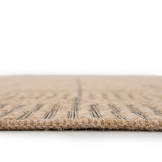 Washable Natural Brown Jute Style Runner - Kai