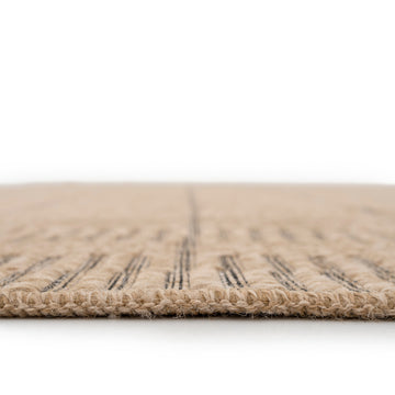 Washable Natural Brown Jute Style Runner - Kai