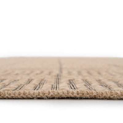 Washable Natural Brown Jute Style Runner - Kai