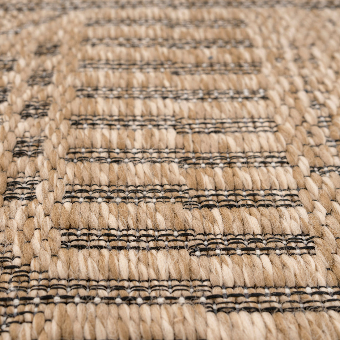 Washable Natural Brown Jute Style Rug - Kai | Living Room Rugs | Kukoon ...