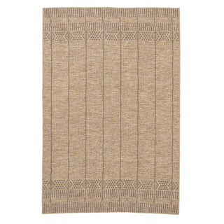 Washable Natural Brown Jute Style Rug - Kai