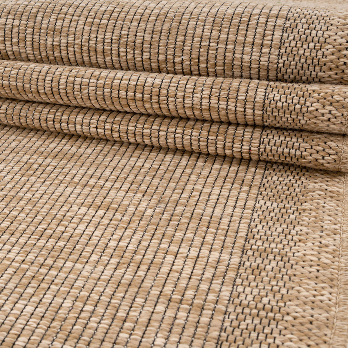Washable Beige Border Jute Style Rug - Rayna