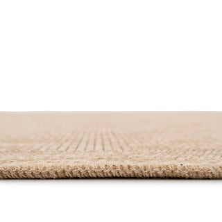 Washable Beige Border Jute Style Rug - Rayna
