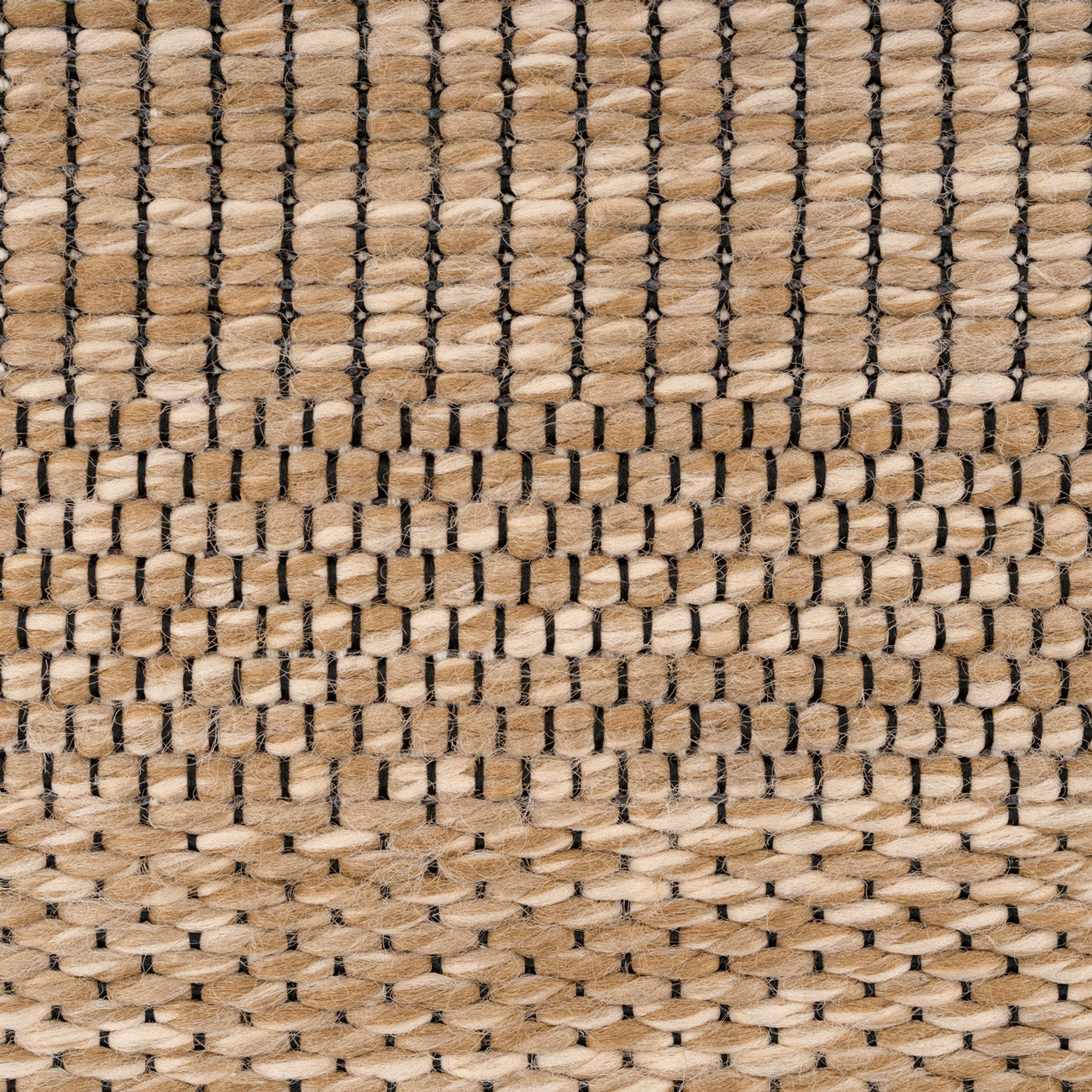 Washable Beige Border Jute Style Runner - Rayna