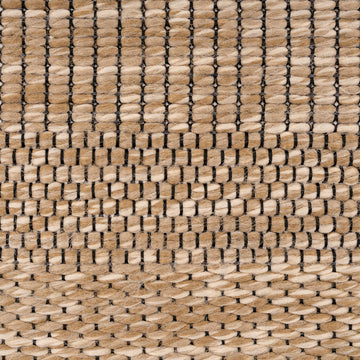 Washable Beige Border Jute Style Runner - Rayna