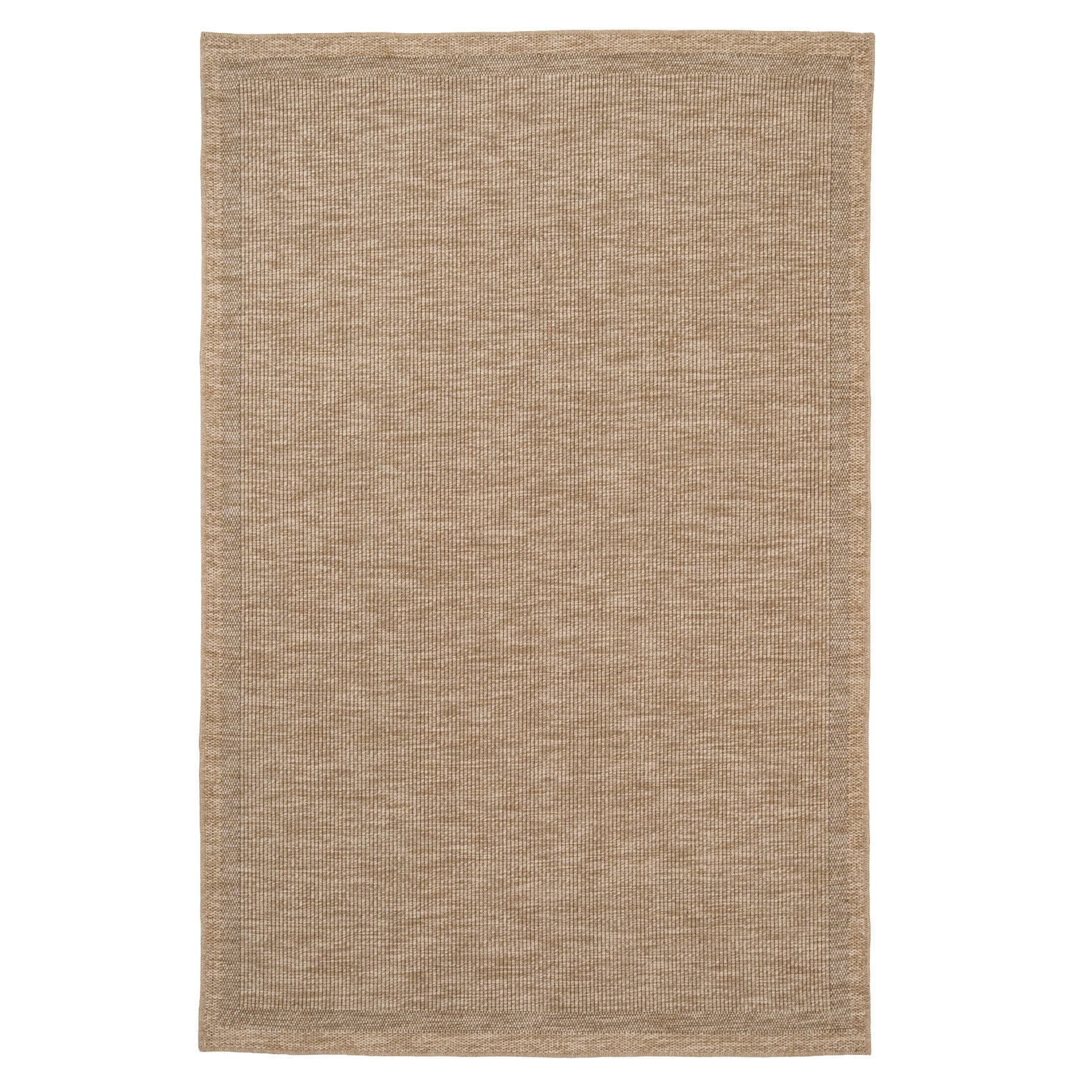 Washable Beige Border Jute Style Rug - Rayna