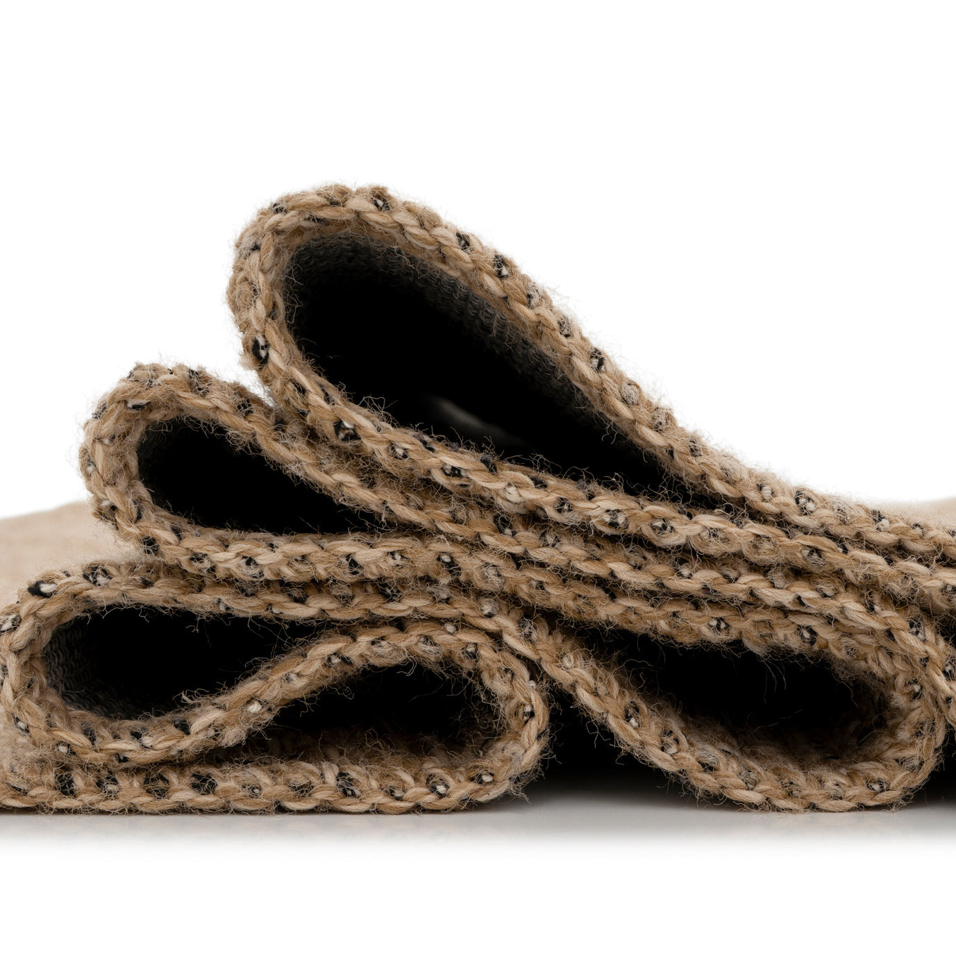 Washable Beige Diamond Jute Style Runner - Thea