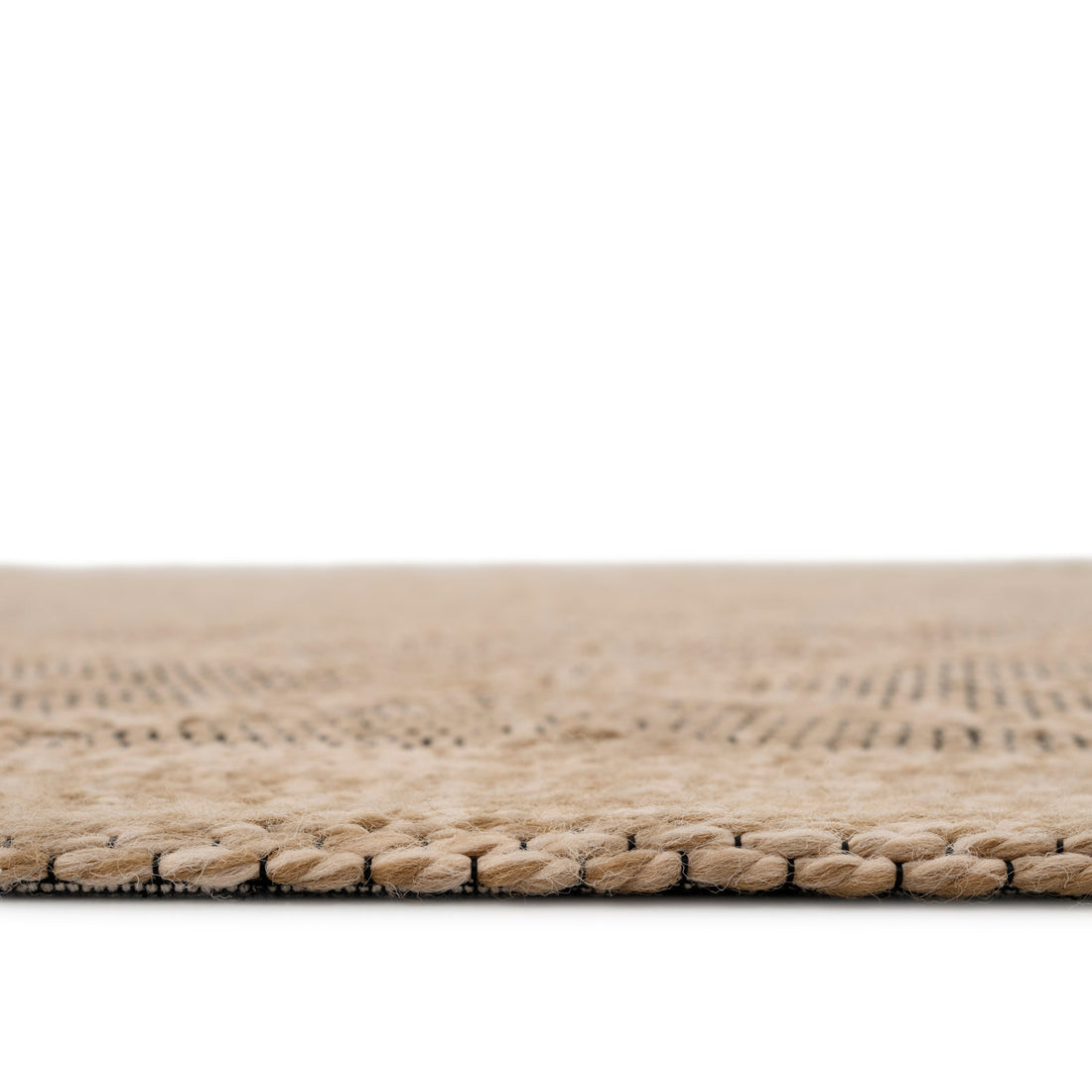 Washable Beige Diamond Jute Style Rug - Thea | Living Room Rugs ...