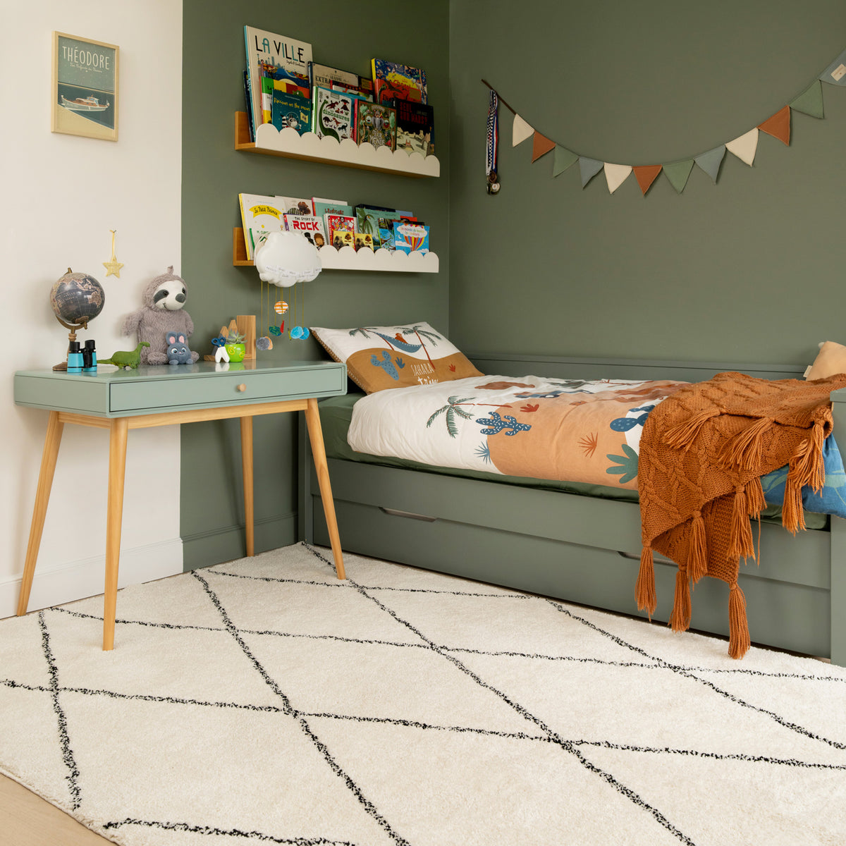 Soft Washable Moroccan Shaggy Rug - Zina