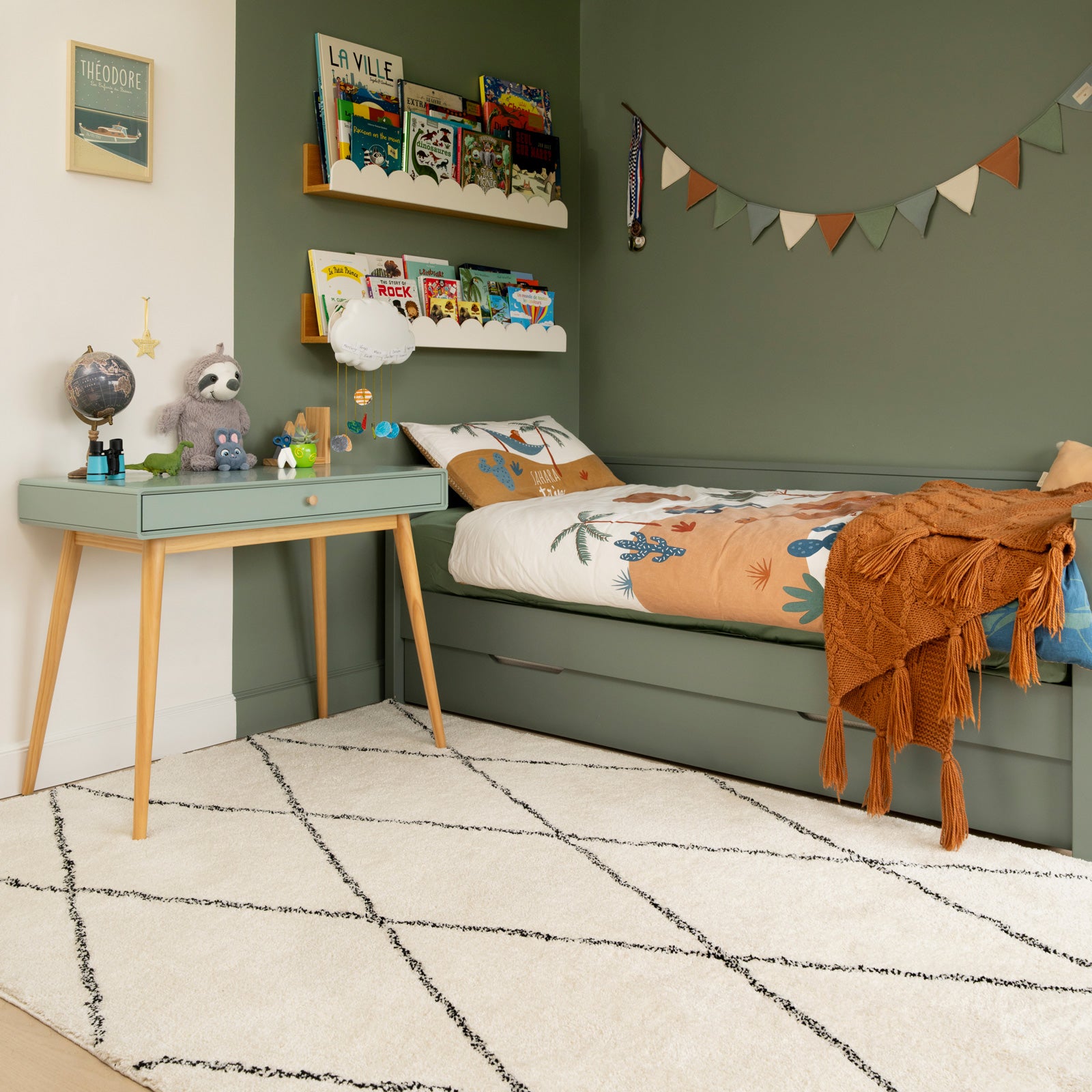 Soft Washable Moroccan Shaggy Rug - Zina