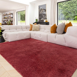 Cosy Washable Shaggy Burgundy