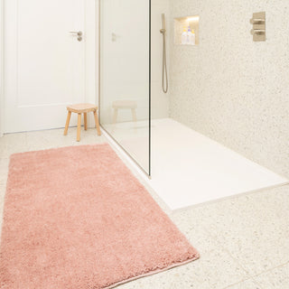 Soft Washable Blush Pink Shaggy Rug
